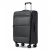 Image de British Traveller Valise Grande Soute Souple Extensible 79.5x49x32.5 cm Valise de Voyage - 4 Roulettes Serrure TSA 128L Noir