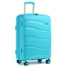 Image de Kono Valise Cabine Grande 76x50x31cm Rigide Polypropylène Valise de Voyage à 4 roulettes et Serrure TSA 100L R-Bleu