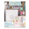 Image de Set Scrapbooking Journaling Kit Papier Et Washi Tape Doré Teal Rose Blanc Noir Noname