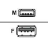 Image de Rallonge de câble USB - MANHATTAN - 1.8 m - USB A (M) vers USB A (F) - Hi-Speed USB - Noir