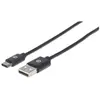 Image de Cable Usb Manhattan Usb A/usb C 1 M Male/male Noir