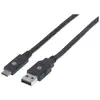 Image de Cable Usb 3.1 Gen 1 Manhattan 2 M Type A Male Vers Type C Male 5 Gbit/s Noir