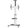 Image de Manhattan Support Mural Support TV multimédia avec Roues 50 kg 37 BIS 70 Noir-Argent 1661