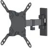 Image de Manhattan Universal Flat-Panel TV Articulating Wall Mount Montage mural pour écran plasma - LCD acier massif noir Taille décran 