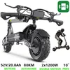 Image de Vélo Electrique Tout-Terrain 1200W Roue 20*40 Batterie Amouvible 48V 156Ah Fat Bike 50km/h 40-70km Autonomie(Mode Assit) Rouge