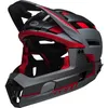 Image de Casque de vélo - BELL - Super Air R - Mentonnière amovible - Spherical Technology - Gris/Rouge