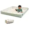 Image de Tapis De Jeu Bébé Infantino Réversible Pliable Mousse Neutre/arc-en-ciel 144x144cm