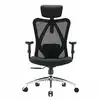 Image de Chaise de bureau SIHOO M18-Soutien Lomb. Régl.,Mesh,Roulettes Patins,Noir M18