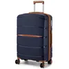 Image de Kono Valise Moyenne Taille Valises de Voyage 66.5x45.5x24cm Rigide Trolley en Polypropylène à 4 roulettes et Serrure TSA Marine