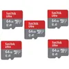 Image de Lot de 5 Carte Mémoire Micro SDXC SanDisk Ultra 64Go 64g Vitesse de Lecture Allant jusquà 140MB/S Classe 10 U1 A1 TF Carte