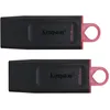 Image de Lot de 2 KINGSTON Clé USB DataTraveler® Exodia 256GB - Avec capuchon de protection et anneaux pour porte clés - 2pcs