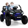 Image de COSTWAY Voiture Electrique Enfant 12V/7Ah 2-4 km/h 2 Place Télécommande 24G pour 3-8 Ans MP3 USB Radio Lumineux Klaxon