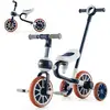 Image de Costway tricycle evolutif 5-en-1 avec putter pour enfants 2-4 ans, pédale et roue arrière amovible, siège et poignée réglables bleu