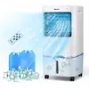 Image de Costway rafraîchisseur d'air mobile 4 en 1 65w réservoir 20l ventilateur humidificateur oscillation 40° 3 modes 4 vitesses minuterie 7,5h, 2 glacières inclus