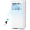 Image de Costway climatiseur mobile 9000btu déshumidification ventilateur veille intelligent minuterie 24h, filtre à air lavable télécommande