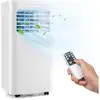 Image de Climatiseur mobile 9000btu 4 en 1 de refroidissement, déshumidification ventilation, mode nuit, contrôle télécommandeécran, minuterie 24h, classe a--giantex