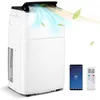 Image de GOPLUS Climatiseur Mobile 12000BTU 5 en 1-25m²-35kW-Chaffage-Mode Nuit-Minuterie&WiFi-Télécommande-Écran-R290&Classe énergétique A