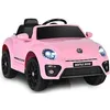 Image de DREAMADE Voiture Électrique pour Enfant 3-8 Ans avec Télécommande & Musique & Lumières Véhicule Enfant Coccinelle Volkswagen Rose