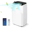 Image de Costway Climatiseur Mobile Silencieux 4 En 1 - 14000btu [classe Energétique A] Avec Chauffage Ventilateur