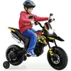 Image de Costway Aprilia Moto Électrique Pour Enfants 3-8 Ans Avec Musique & Lumière, Charge 30kg, 106,5 X 56 X 80cm, Noir
