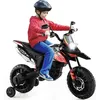 Image de Costway Aprilia Moto Électrique Pour Enfants 3-8 Ans Avec Musique & Lumière,vitesse 5,5-6 Km/h,charge 30kg,106,5x56x80cm