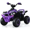 Image de COSTWAY Quad Electrique pour Enfants 12V7Ah LED Musique Pédale Klaxon 3-4 km/h pour Enfants de 3 à 8 Ans Violet