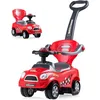 Image de COSTWAY 3 en 1 Porteur Enfants Voiture à Pousser avec Garde-corps Volant Espace de Rangement Klaxon Anti-basculement 2-6 Ans