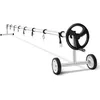 Image de COSTWAY Enrouleur Piscine Extensible pour Bâches Solaires Longueur Max 7m 2 Roues Système dEnroulement en Aluminium pour Piscine