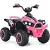 Image de GOPLUS Quad Électrique 4x4 Enfant 3-8 Ans avec 2 Vitesses RéglablesVoiture Électrique 1 Place avec Lumières LED-MusiqueRose