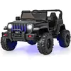 Image de COSTWAY Voiture Electrique 12V/7Ah pour Enfants Télécommande 24G 2 Moteur MP3 USB Klaxon Vitesse Max 6km/h 3-8 Ans Noir.