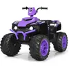 Image de COSTWAY Quad Électrique 12V pour Enfants 3-7 Ans avec Lumière Musiques et Histoires 104x67x74cm pour Différents Terrains