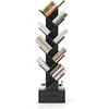 Image de Costway Bibliothèque À 10 Niveaux, Tiroir Tissu Pliable Style Industriel, Bibliothèque Meuble De Rangement Noir