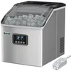 Image de COSTWAY Machine à Glaçons Carrés Automatique 18kg-24h Auto-nettoyage Minuterie 24H Ecran LCD Réfrigérant R290 Cuillère et Panier