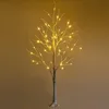 Image de RELAX4LIFE Sapin de Noël Blanc 150cm Lumineux Bouleau Artificiel avec 72 LED Chaud Arbre de Noël Décoratif pour Maison/Commerce