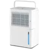 Image de COSTWAY Déshumidificateur Portable 12L-Jour Réservoir dEau 21L Pièces à 15 m² Modes Continu-Séchage-Auto Minuterie 24H Panneau LED