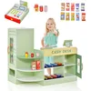 Image de Jeu Marchande Enfants - DREAMADE - 10 Accessoires - Jouets dEpicerie - Distributeur Automatique - Machine POS Réaliste   Vert