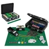 Image de Mallette de Poker Portable - DREAMADE - en Aluminium - Mélangeur Automatique - 6 Jeux de Cartes et 600 Jetons - 49X36X145CM Noir