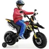 Image de GOPLUS Moto Électrique pour Enfants 3-8 Ans avec 2 Roues dEntraînemenPhare12V avec MusiqueCharge 30kgNoir