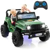 Image de COSTWAY Voiture Electrique 24V/7Ah pour Enfants Télécommande 24G Démarrage Lent Musique Klaxon LED pour 3-8 Ans Vert