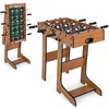 Image de Jeu de Baby-Foot Pliable 69 x 36 x 71 cm COSTWAY-en Bois-18 Joueurs-2 Panneaux de Score2 Ballons-Table de Jeu pour Adulte/Enfant