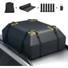 Image de Sac de Toit de Voiture Étanche - COSTWAY - 400L - 12 Sangles - Verrouillage - Tapis Antidérapant
