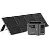 Image de Generateur Electrique Portable 800W 512Wh avec Panneau Solaire Pliable 200Wavec Ports USB IP65pour Camping/Maison/Domicile