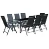 Image de Table de jardin et 8 chaises en aluminium rimini