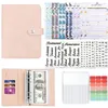 Image de Classeur budget A6 NETBOAT   Marbre gris 12 pochettes zippées transparentes 12 feuilles budgétaires