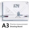Image de A3 Planche à Dessin Drawing Board Metric System 51 x 36.5 cm Table à Dessin avec Mouvement Parallèle Angle Réglable