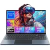 Image de PC Portable - Y10Pro- 16 FHD - Core i5-8210Y - RAM 16Go - SSD 512Go - Ordinateur Portable Win11 avec Clavier Rétroéclairé
