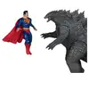Image de Dc justice league monsterverse dc multiverse figurines d'action pack de 2 superman vs. Godzilla