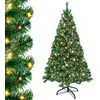 Image de Sapin de Noël Artificiel - XMTECH - 210cm - 820 LED Blanc Chaud - 350 Branches PVC - Support Métal