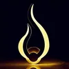 Image de Applique Murale LED 10W 3000K Blanc Lampe murale intérieur moderne pour Chambre Salon Couloir - Design flamme - Lumière chaude