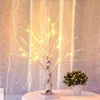 Image de Lampe de table en forme darbre de 45 cm avec 18 LED blanches chaudes - À piles - Pour la maison une fête un mariage Pâques